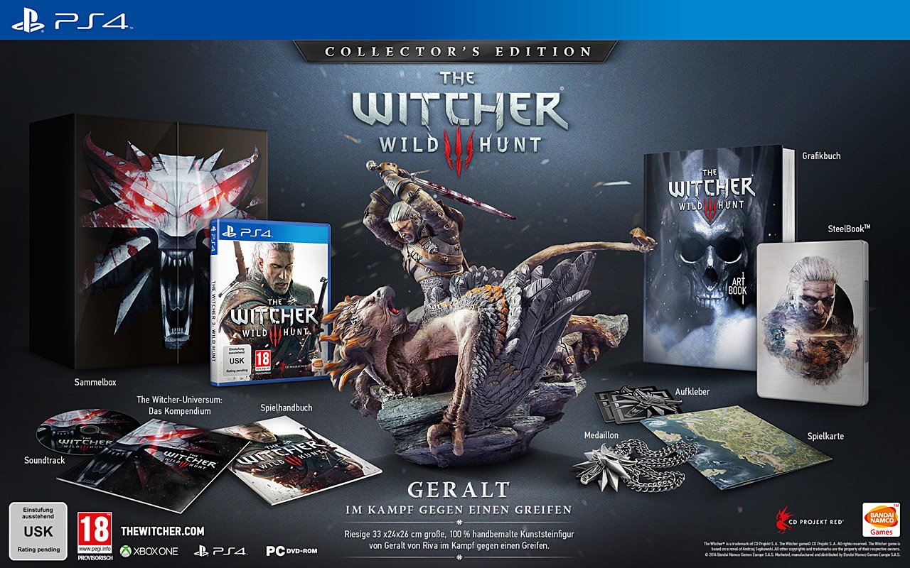 The Witcher 3 Collectors Edition The Witcher 3: Wild Hunt   Der Inhalte der Collectors Edition im Detail